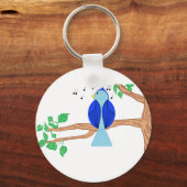 Blauwvogel Sleutelhanger (Voorkant)