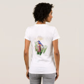 Blauwvogel Song Splash Ladie's shirt (Achterkant volledig)