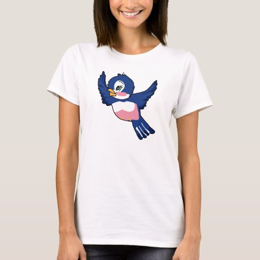  blauwvogel t-shirt (Voorkant)