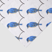 Blauwvogel Tissuepapier (Detail)