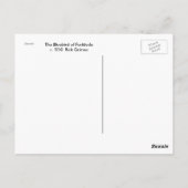 Blauwvogel van Fortitude Briefkaart (Achterkant)