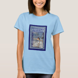 Blauwvogel van geluk Inspirerend T-shirt