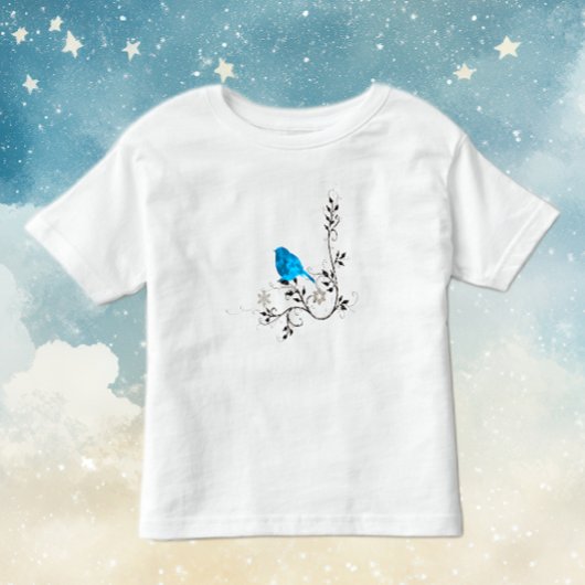 Blauwvogel van geluk kinder shirts