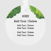 Blauwvogel van geluk ornament (achterkant)