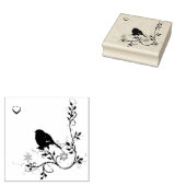 Blauwvogel van geluk 	rubberstempel (Gestempeld)