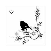 Blauwvogel van geluk 	rubberstempel (Afrduk)