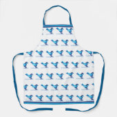 Blauwvogel van geluk schort (Voorkant)