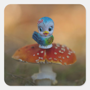 Blauwvogel van geluk Stickers