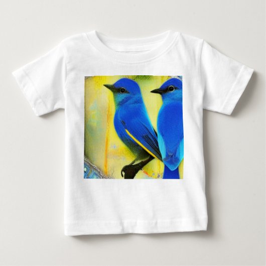 Blauwvogel van geluk T-Shirt (Voorkant)