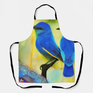 Blauwvogel van het Schort Geluk