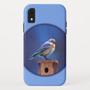 Blauwvogel (Vrouw) Schilderen - Oorspronkelijke vo iPhone XR Hoesje