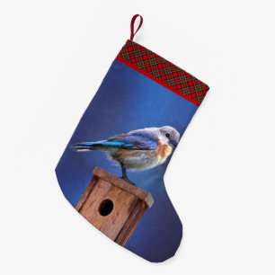 Blauwvogel (Vrouw) Schilderen - Oorspronkelijke vo Kleine Kerstsok