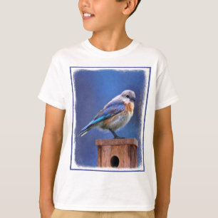 Blauwvogel (Vrouw) Schilderen - Oorspronkelijke vo T-shirt