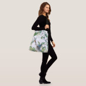 Blauwvogelpest Canvas tas "Morning Glory Flowers" (Op model)