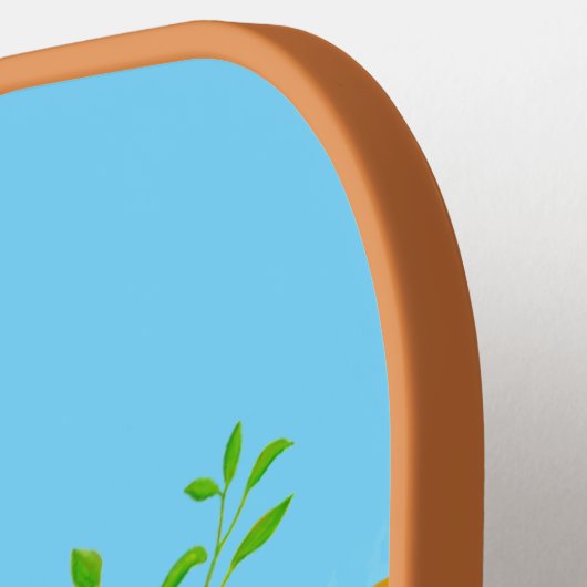 Blauwvogels Bord Blauw & Groen Pickleball Paddle (Links Detail)