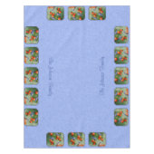 Blauwvogels en perziken Blauw Tafelkleed (Voorkant)