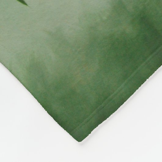 Blauwvogels en perziken fleece deken (Hoek)