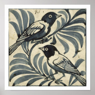 Blauwvogels (m/v op papier) poster