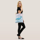 Blauwwalvis Nautical Zee Beach Sail Away | Aangepa Draagtas (Op model)