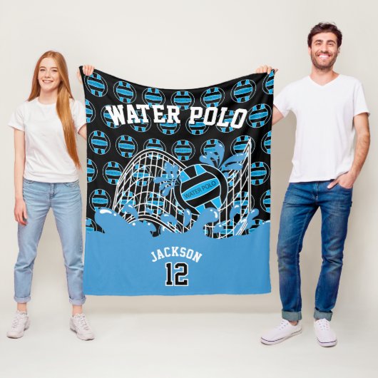 Blauwwaterpootvis 🤽 ♀️ Sport in Fleece Blanket Deken (In situ)