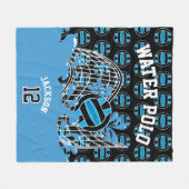 Blauwwaterpootvis 🤽 ♀️ Sport in Fleece Blanket Deken (Voorkant (Horizontaal))