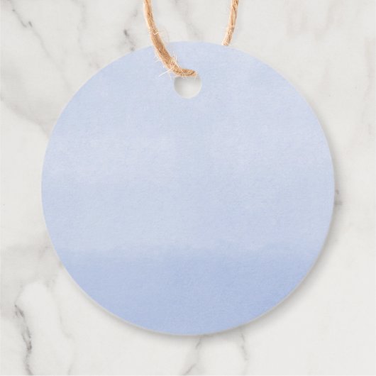 Blauwwitte pompoen baby shower bedankjes labels (Achterkant)