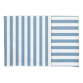 blauwwitte streep patroon kussensloop (Voorkant)