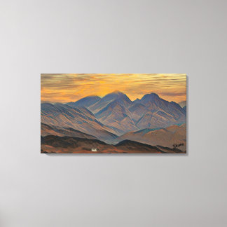 Blaven, eiland Skye, Schotland Canvas Afdruk