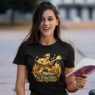 Blaze Crest: Iconisch embleem van brandweerlieden T-shirt