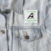 Blaze Pins Vierkante Button 5,1 Cm (In situ)