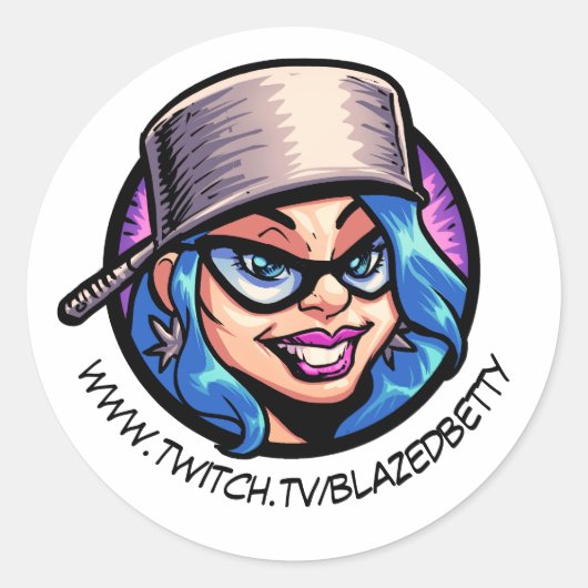 BlazedBetty Pothead Stickers (Voorkant)