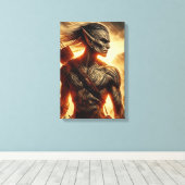 Blazeforge Hunter Canvas Afdruk (Insitu (Houten vloer))