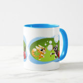 BLAZEN BUBBELS KATTEN door Jeff Willis Art Mok (Voorkant rechts)