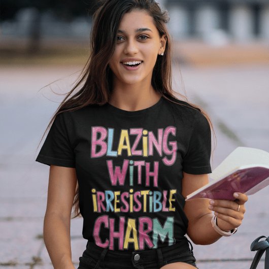 Blazen met onweerstaanbare charme t-shirt