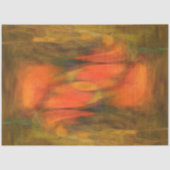 Blazen van koraalrood abstract tissuepapier (Voorkant)