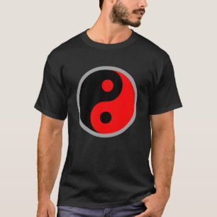 Blazers Yin Yang Rood En Zwart Yin Yang Go Blazers T-shirt