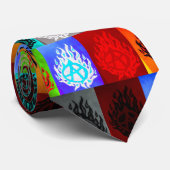 Blazin' Anarchy-New Logo-Patchwork Stropdas (Opgerold)