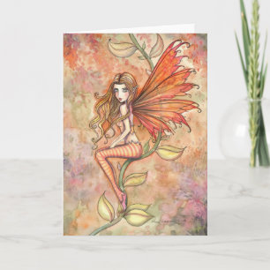 Blazing Autumn Fairy Wenskaart Kaart