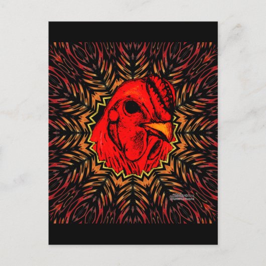 Blazing Brahma Briefkaart (Voorkant)