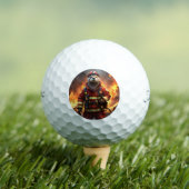 **"Blazing Bravery: The Otter Firefighter"** Golfballen (Insitu Shirt)