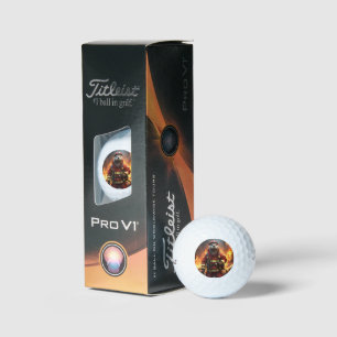**"Blazing Bravery: The Otter Firefighter"** Golfballen