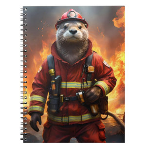 **"Blazing Bravery: The Otter Firefighter"** Notitieboek