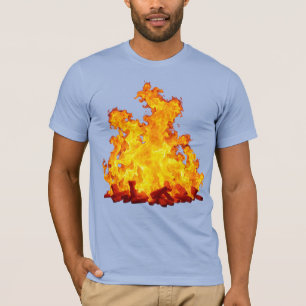 Blazing Fire Bella+Canvas Mannen Jersey T-shirt