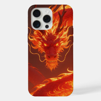 Blazing Fire Dragon | Mythical Flame Dragon Fantas iPhone 15 Pro Max Hoesje