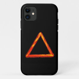 Blazing Fire Element Alchemy Symbool iPhone 11 Hoesje