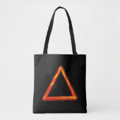 Blazing Fire Element Alchemy Symbool Draagtas (Voorkant)