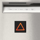 Blazing Fire Element Alchemy Symbool Magneet (Insitu (Vaatwasser))