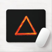 Blazing Fire Element Alchemy Symbool Muismat (Met muis)