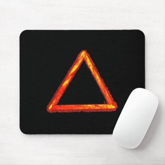 Blazing Fire Element Alchemy Symbool Muismat (Met muis)