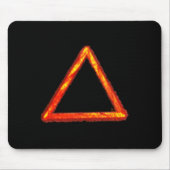 Blazing Fire Element Alchemy Symbool Muismat (Voorkant)